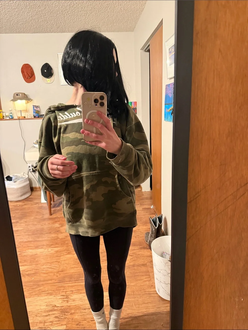 Unisex Black Wig